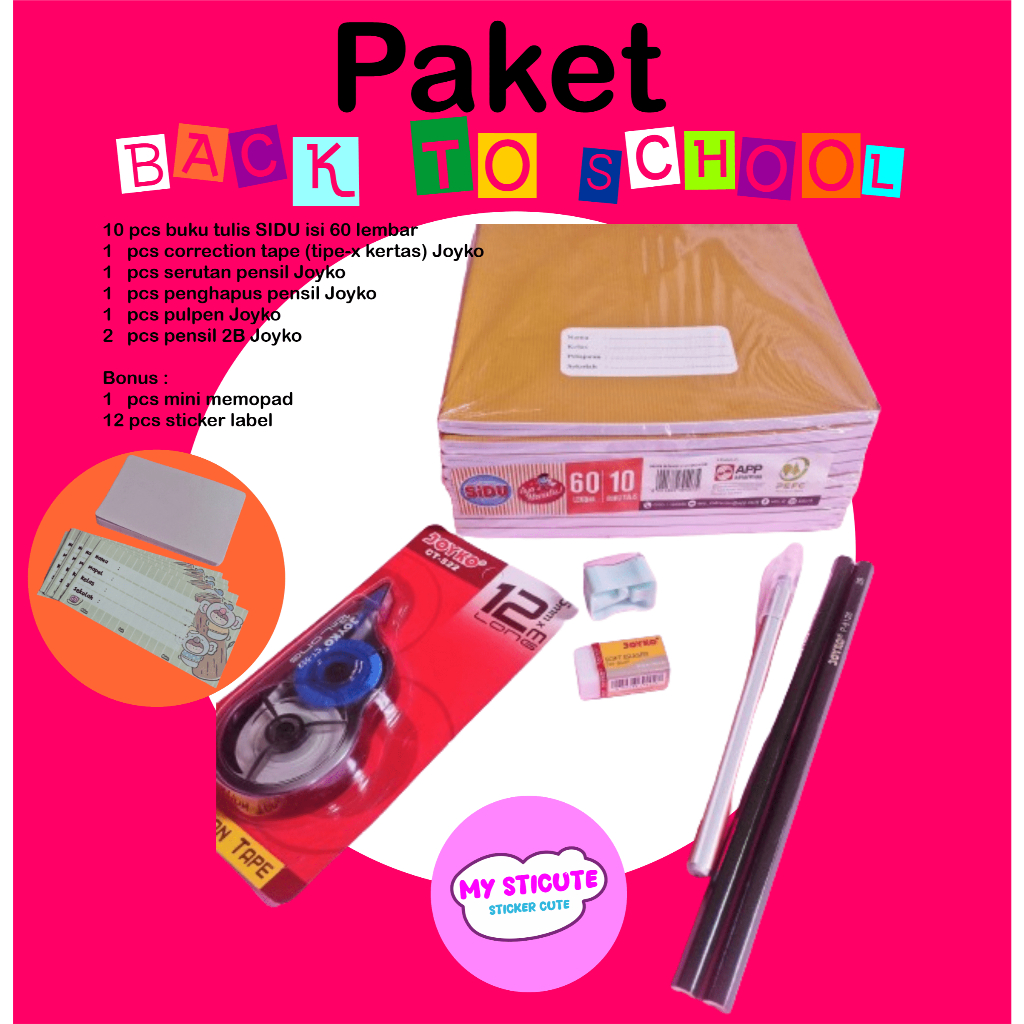 

Paket Back to School Alat Tulis-Buku Sidu Coklat