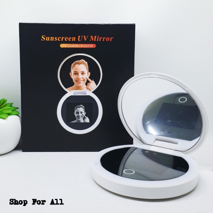 Sunscreen UV Camera Mirror - 1 pc (Kaca Makeup Kamera Sunblock Test)