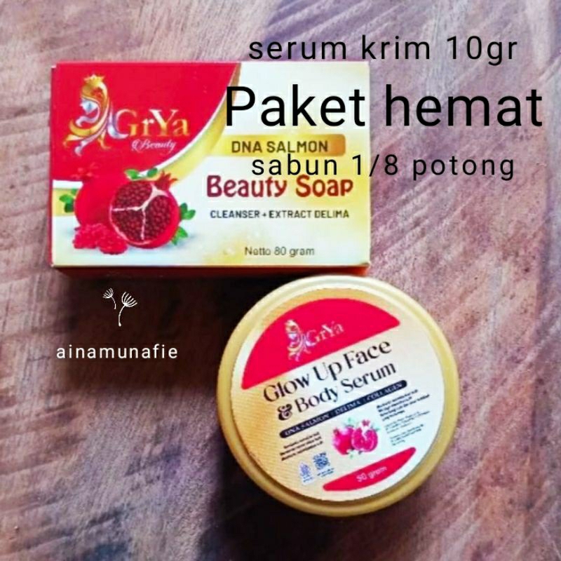 PAKET HEMAT SKINCARE GRYA BEAUTY (Serum krim + sabun)
