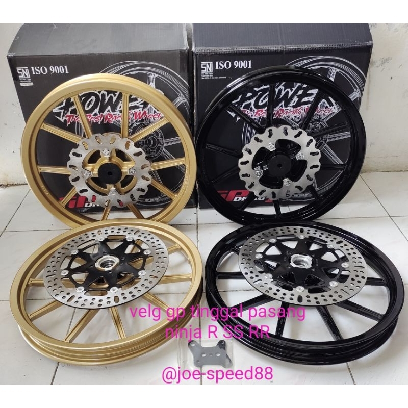 velg GP DRAG gp wel model dytona set dis depan belakng tinggal pnp ninja r ss rr ring 17 160 185
