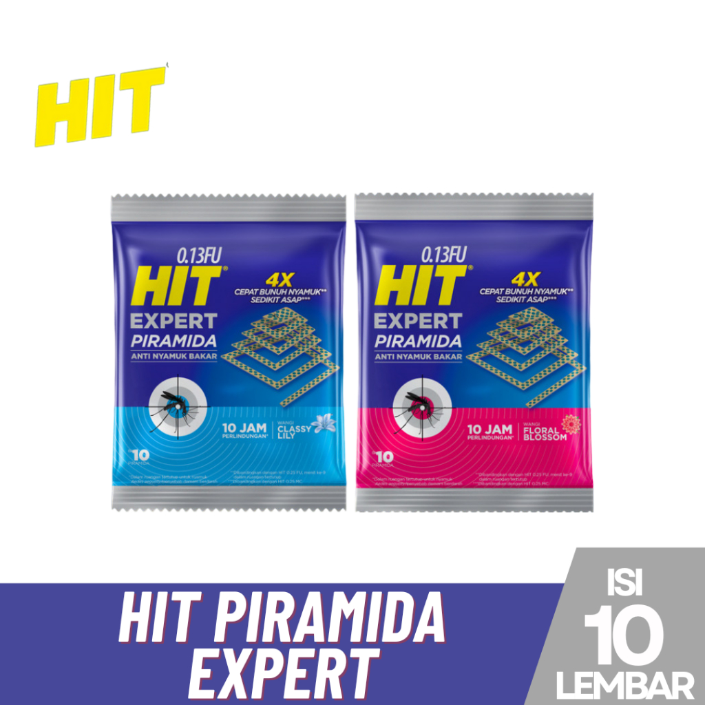 Hit Piramida Expert 10'S Obat Nyamuk Bakar Piramida | Hit Magic Piramida Bunuh Nyamuk Demam Berdarah