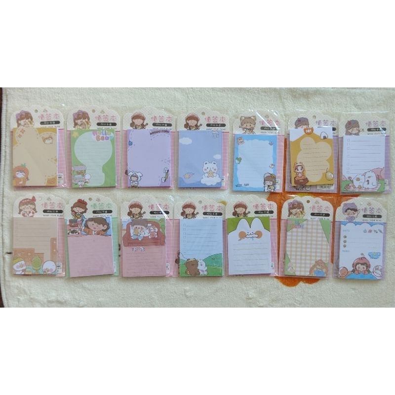

Memo pad mini motif cantik imut