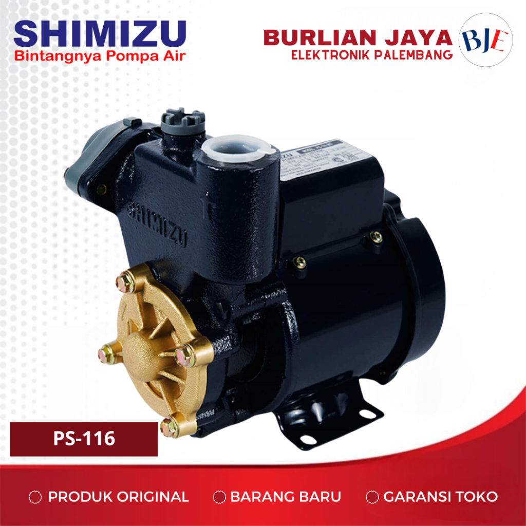 POMPA AIR SHIMIZU NO AUTOMATIC PS-116 POMPA AIR PALEMBANG