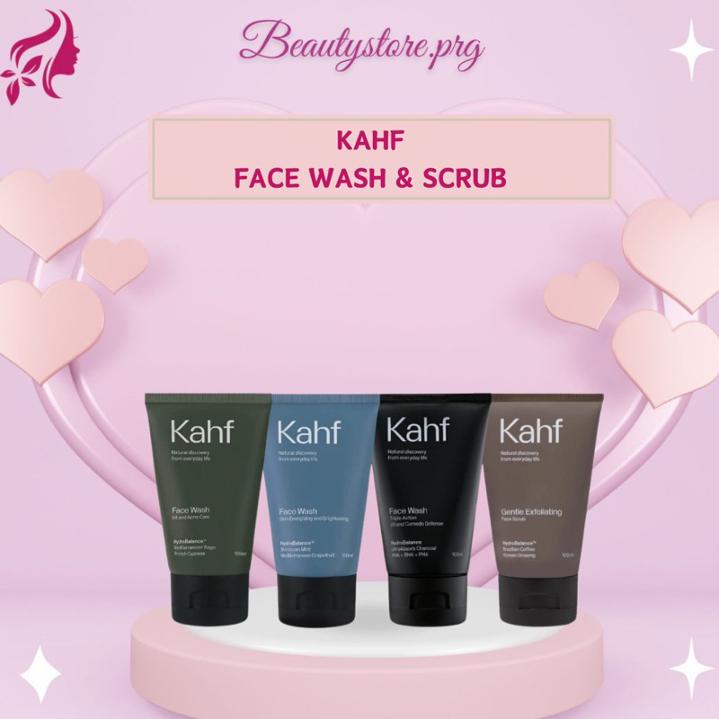 KAHF FACE WASH & FACE SCRUB