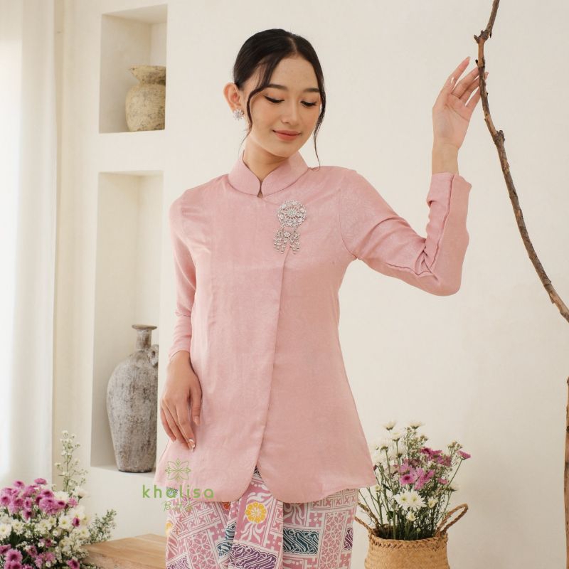 Kebaya Janggan Modern by Khalisa Batik - Dasiyah / Dusty Pink