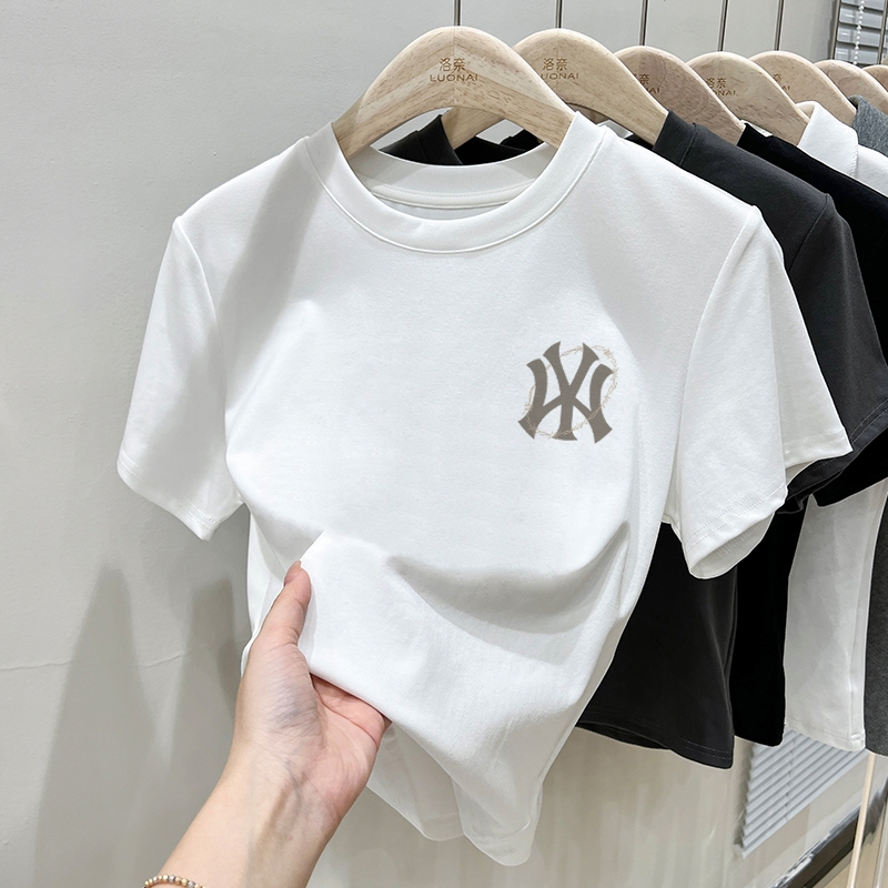 Misco T-shirt Crop Top Lengan Pendek Kaos Wanita Crop Top Korea Outlets Kaos Crop Wanita Kekinian Ba