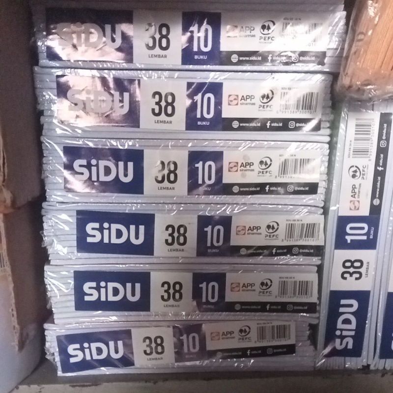 

buku tulis sidu 38 lembar 1 pack isi 10 buku