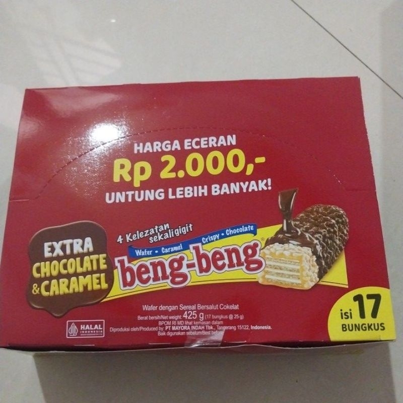 

beng beng wafer dengan sereal bersalut coklat