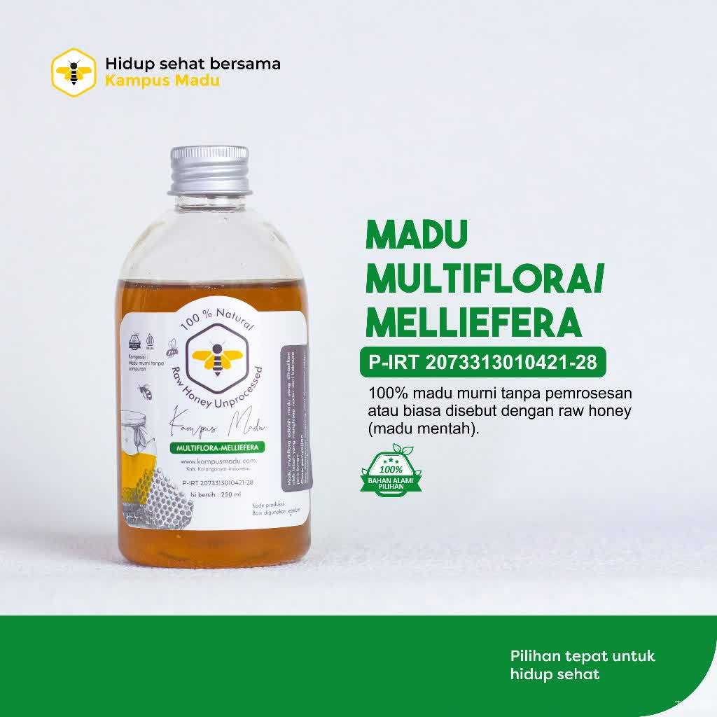 

Madu Multiflora Murni | Raw Honey Unprocessed | Asli Nektar bunga tanpa campuran