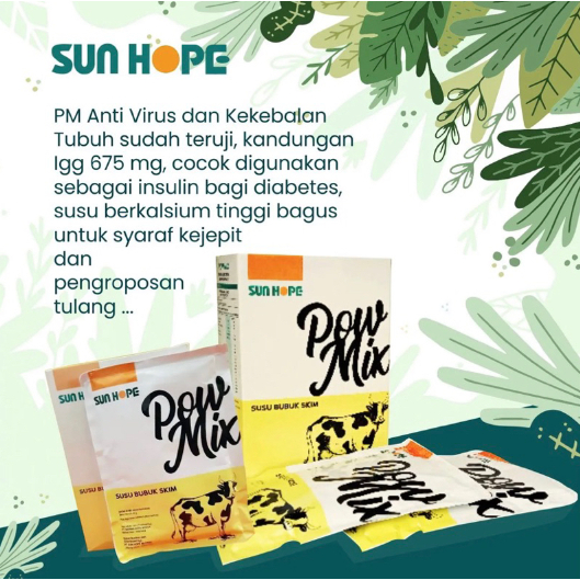 PowMix sunhope pow mix sun hope Susu Kolostrum