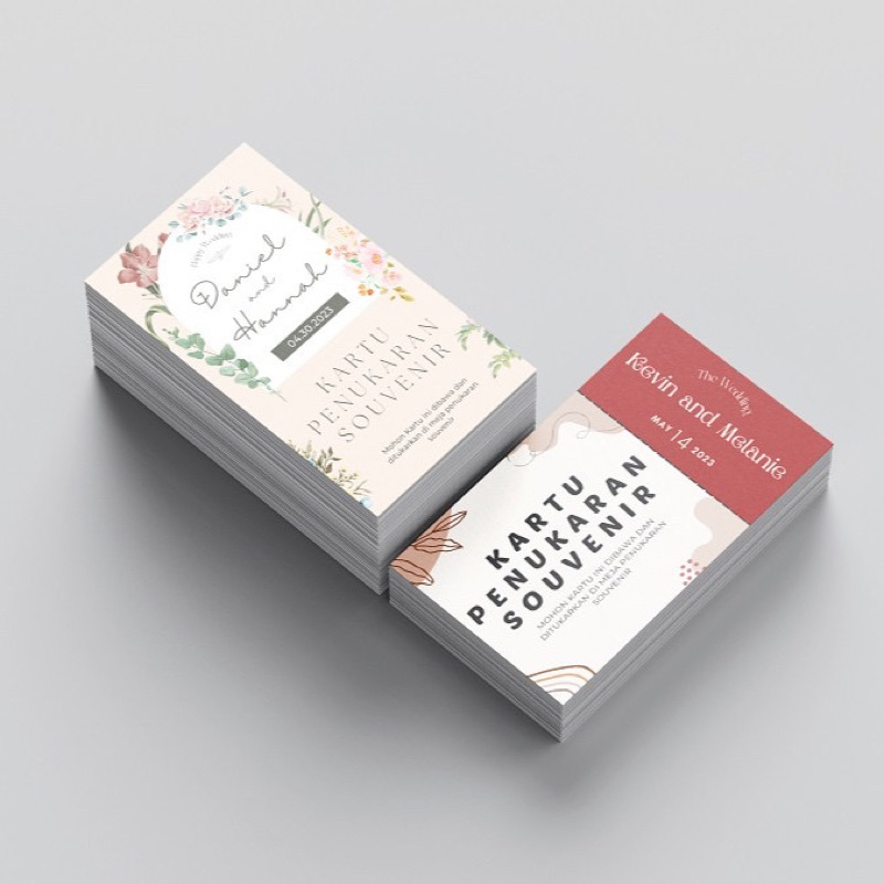 Custom Thank You card / Souvenir card min. 100pcs