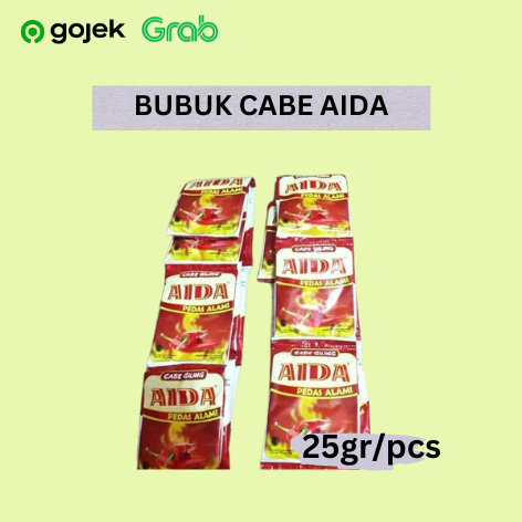 

Bubuk Cabe Instan Aida Rencengan isi 10 sachet