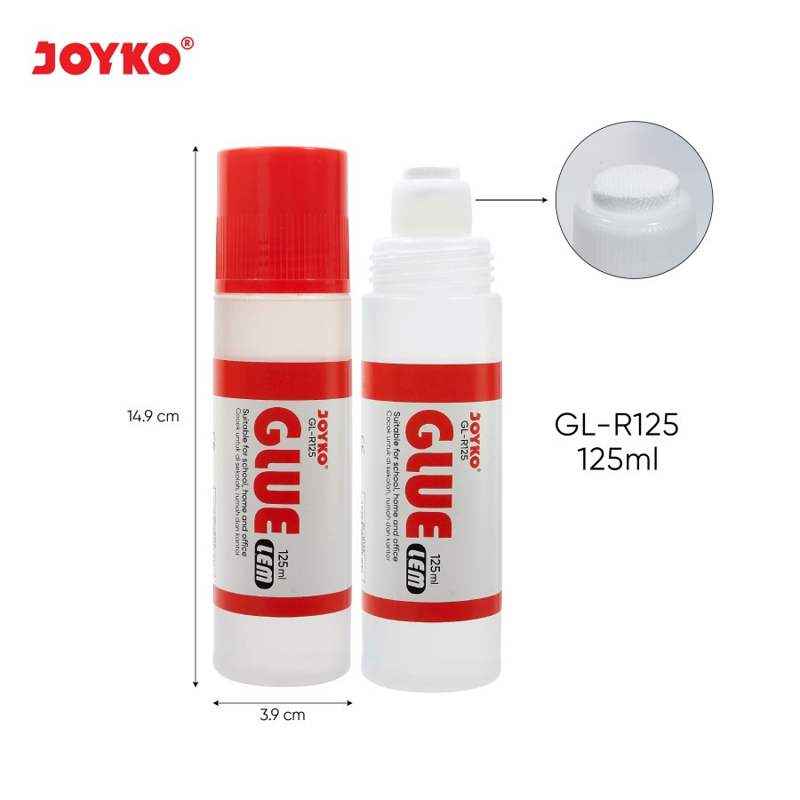 

Liquid Glue Lem Kertas Cair Joyko GL-R125 125ml