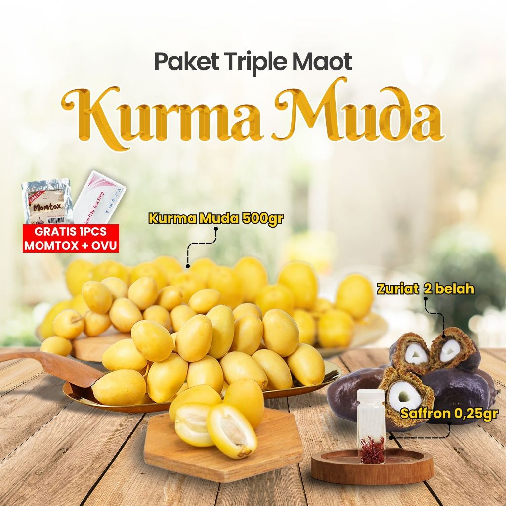 

Paket Promil untuk pemula (kurma Muda 500gr + saffron+ zuriat ) TRIPLE MAOT Gratis Ovutest