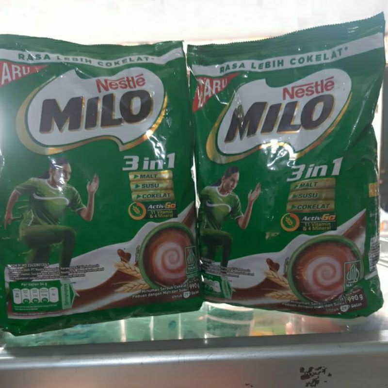 

susu milo 3in1 990gr