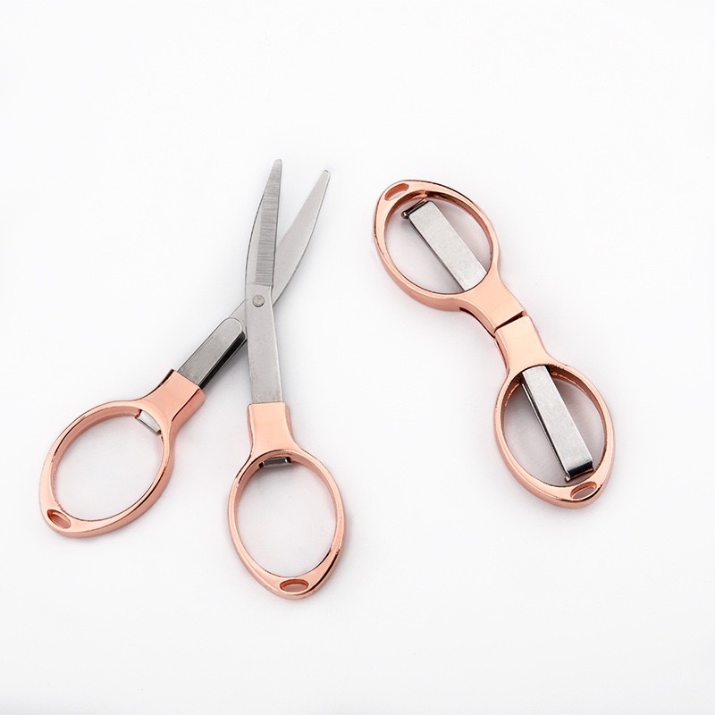 

Gunting Travel Mini Rose Gold Lipat Portable Stainless Steel Gunting Lipat Folding Scissors Gunting Mini Lipat Model Kacamata