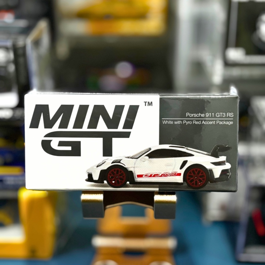 Mini GT 630 - Porsche 911 GT3 RS White with Pyro Red Accent Package [SEALED] | MiniGT | MGT