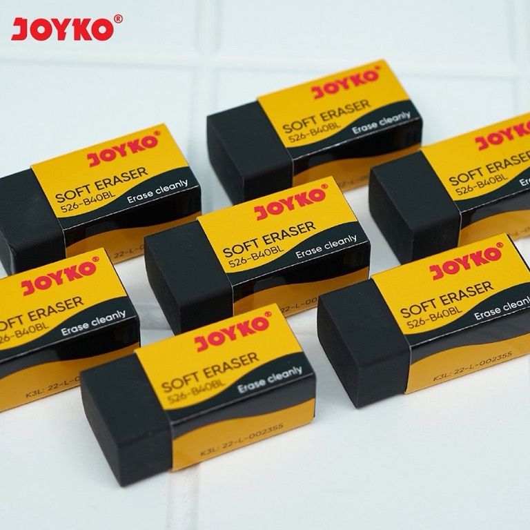 

Penghapus Joyko 526B4P B4BL 1pax isi 4pcs Warna Hitam Putih KODE B1G7