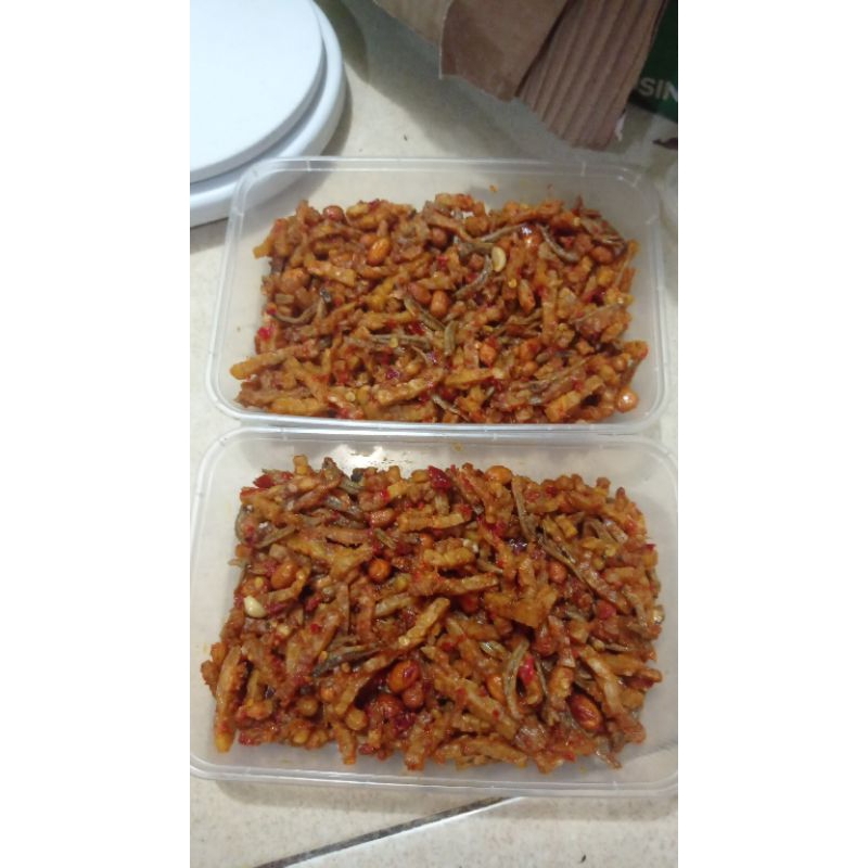 

Sambal teri kacang tempe