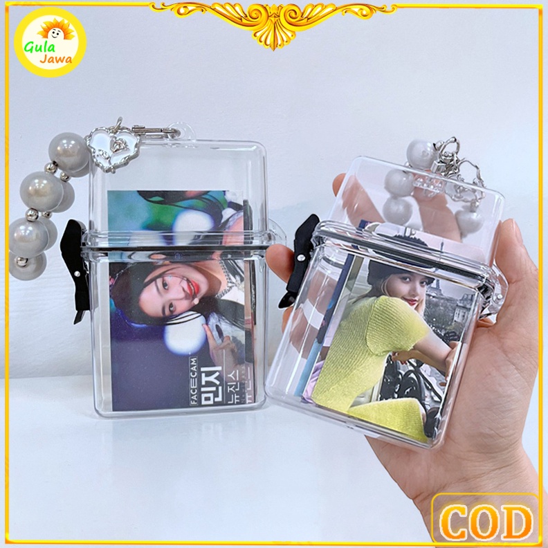

KODE G7B3 Hot Transparan Plastik Portabel Kpop Photocards Holder Kotak Penyimpanan Kunci Uang Bahan Plastik Tahan Air