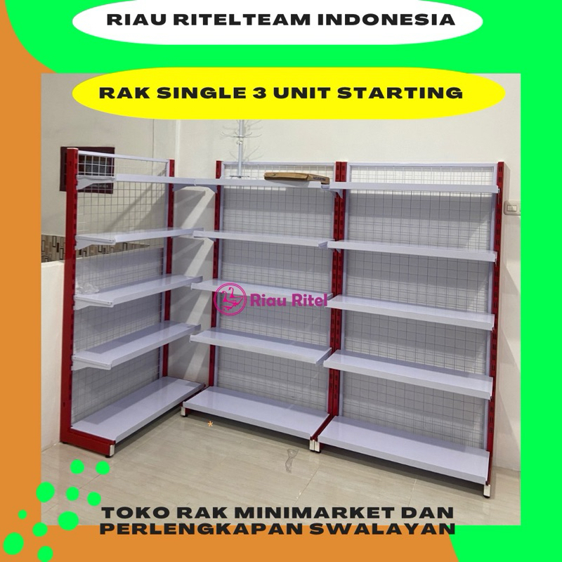 RAK SINGLE RAK SATU SISI RAK MINIMARKET