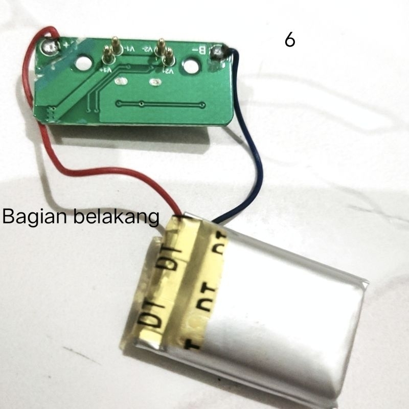 Modul mesin pcb charger baterai 3,7 volt - 5 volt plus baterai lubang cas type iphone kondisi copota