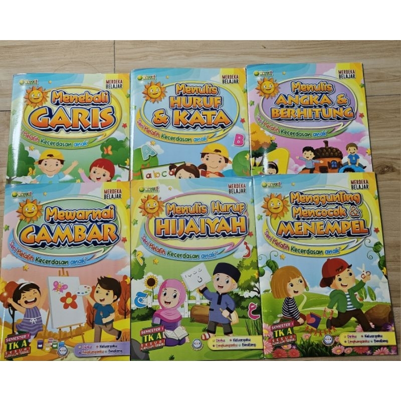 BUKU PAKET SEMESTER 1 dan 2 KELAS A UNTUK TK/RA/PAUD