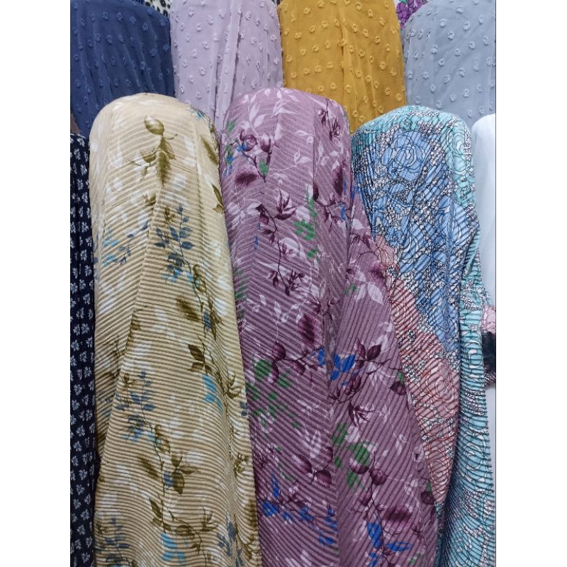 lisket motif premium // kain plisket premium meteran // bahan plisket // mndr