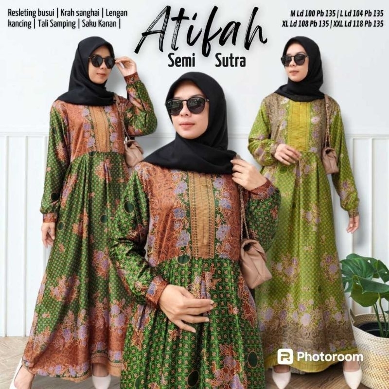 gamis muslimat NU semi sutra/seragam muslimat NU semi sutra