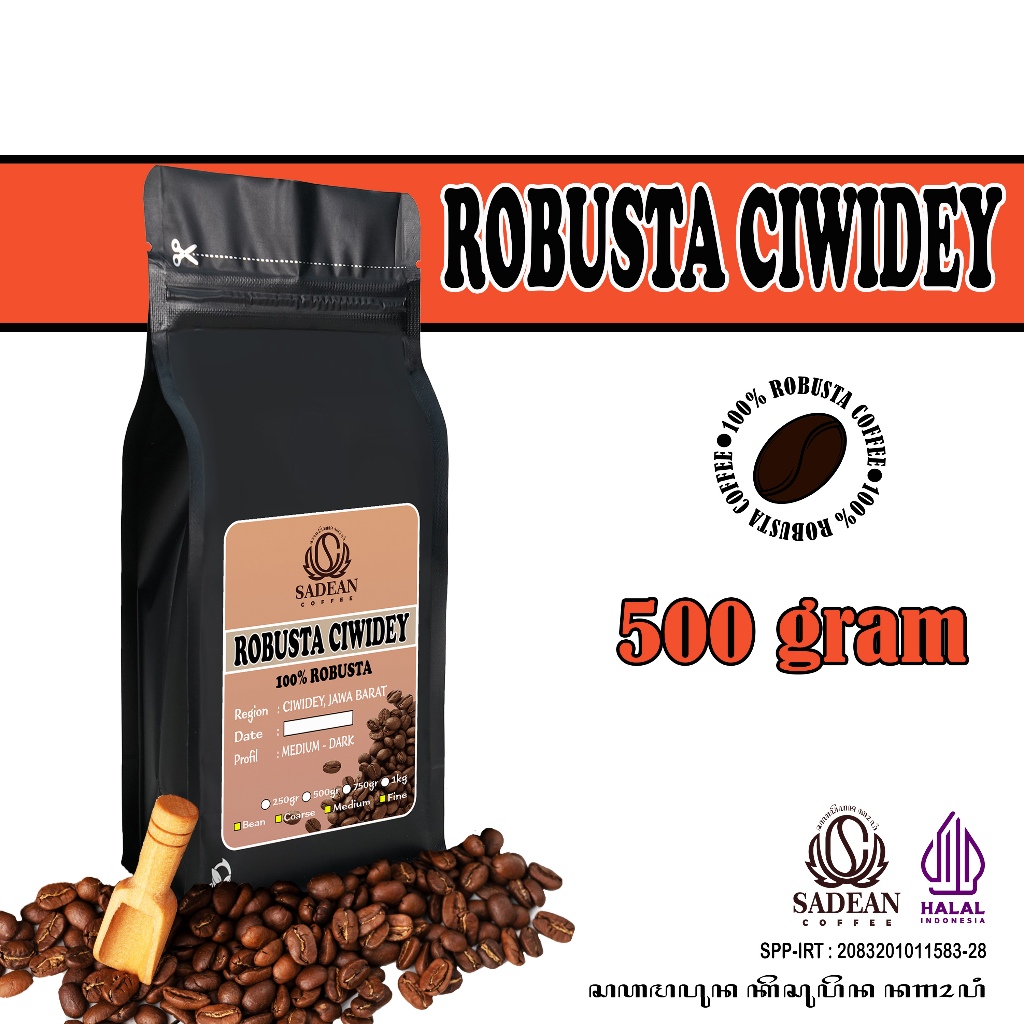 

BIJI KOPI ROBUSTA CIWIDEY 500 GRAM / KOPI ROBUSTA CIWIDEY 250g 500g / ROBUSTA CIWIDEY JAWA BARAT