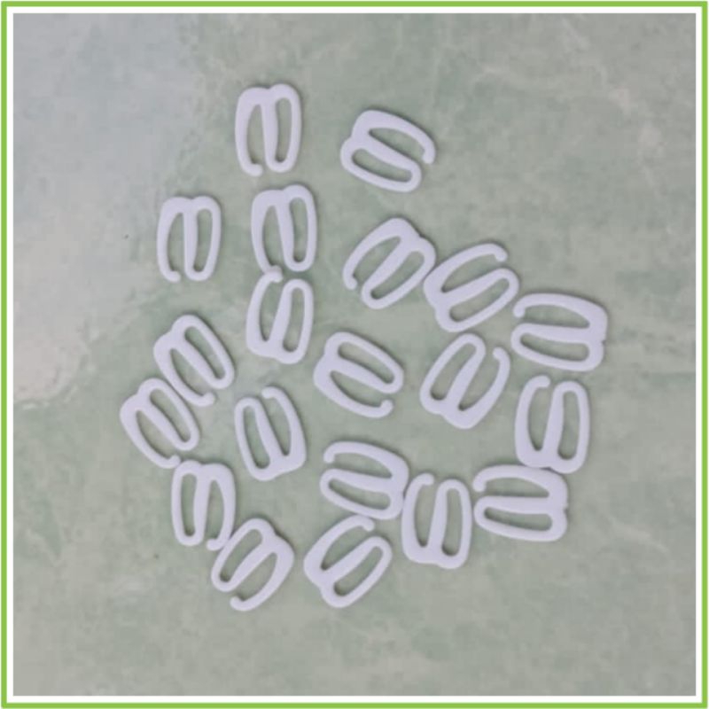 Kait Bra Pengait Bra Plastik Hook Bra Ring Bra Cantolan BH (10pcs)