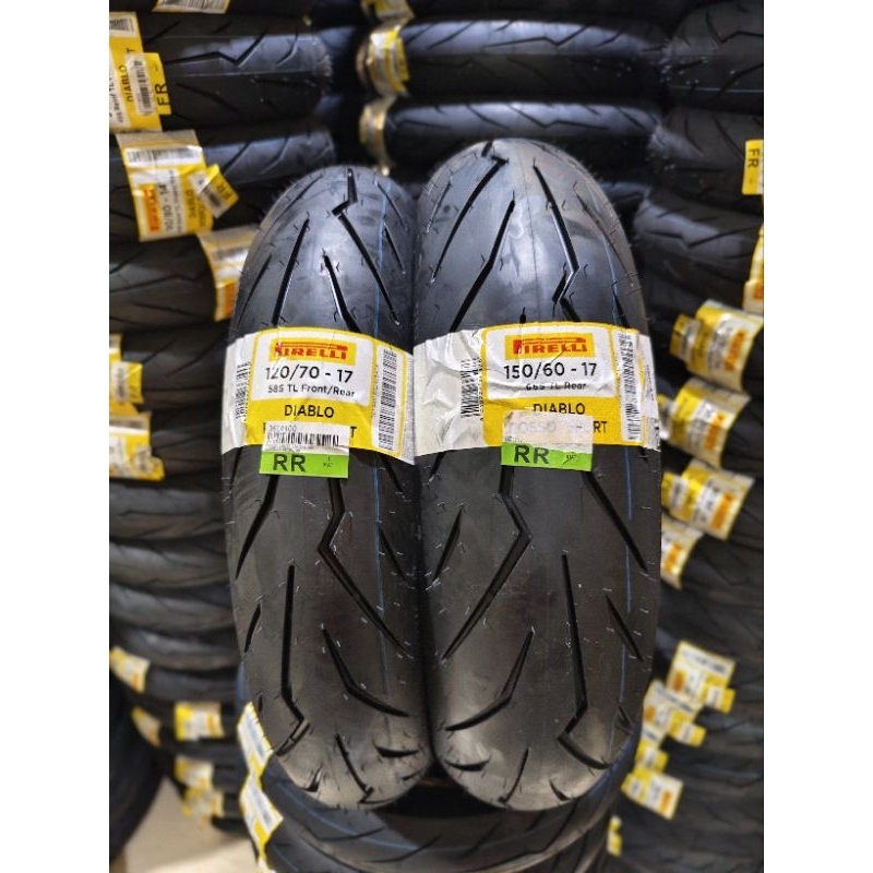 Pirelli diablo rosso sport 120/70-17 & 150/60-17