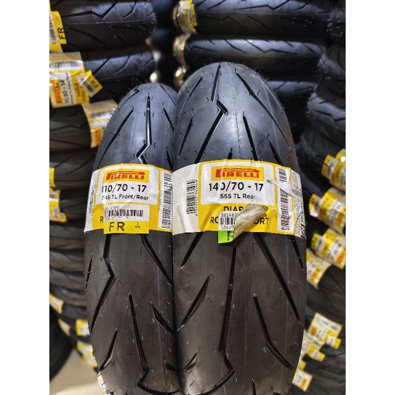 Pirelli diablo rosso sport 110/70-17 & 140/70-17