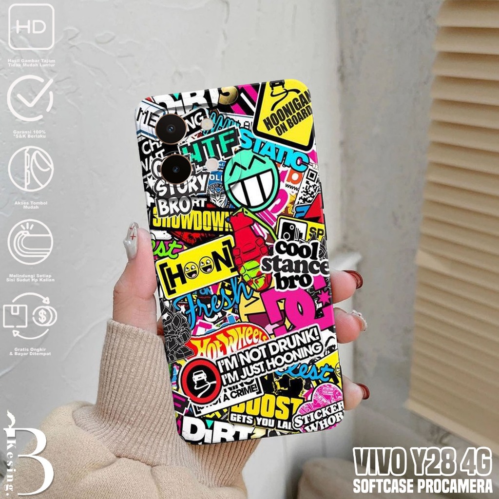 Case VIVO Y28 4G - Casing VIVO Y28 4G Motif GRAFF - Silikon Hp VIVO Y28 4G - Softcase Hp VIVO Y28 4G