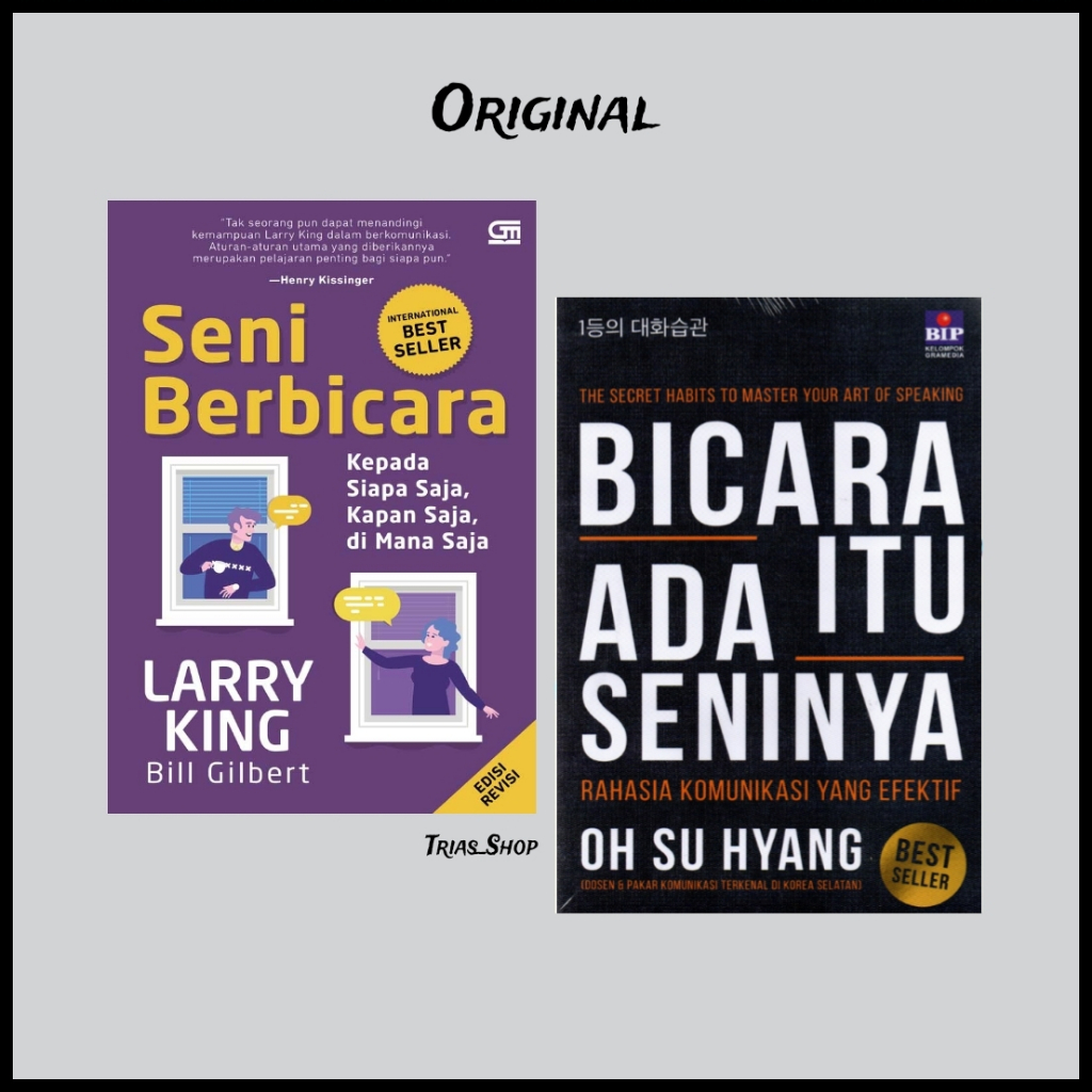Paket 2 Buku Seni Berbicara & Bicara Itu Ada Seninya