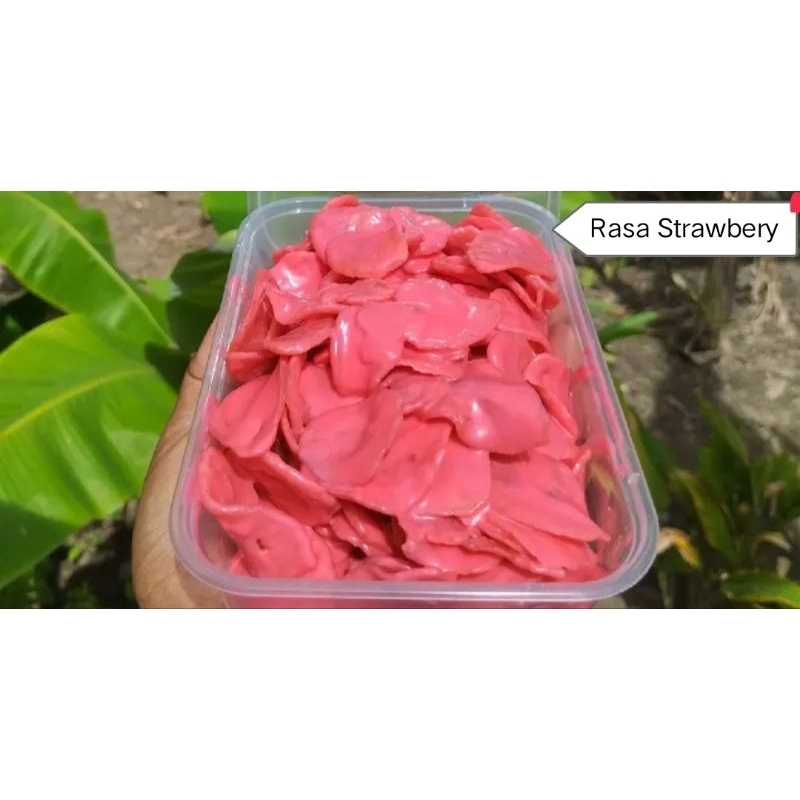 

KERIPIK PISANG COKLAT LUMER || RASA STRAWBERY