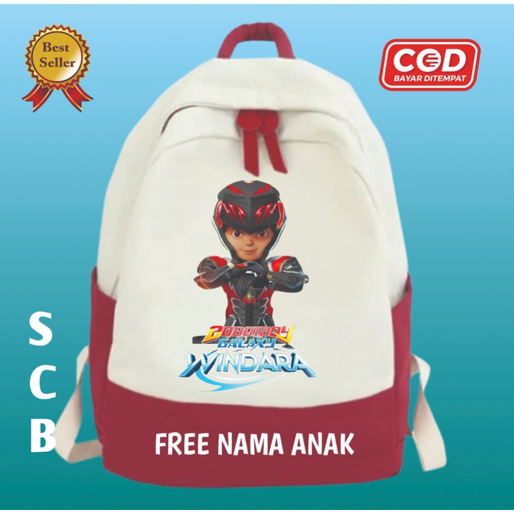 TAS RANSEL ANAK SEKOLAH SD-PAUD BOBOIBOY GALAXY WINDARA