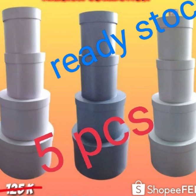 

Diskon NEW 1 SET 5 PCS bloom boxroumd box Diameter 25 2 15 123 dan 9