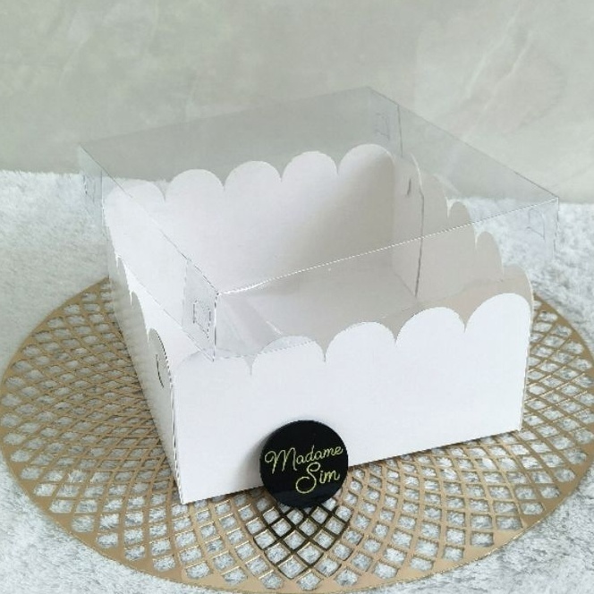 

Terbatas BOX MIKA PUTIH DOS KUE KERING LAMINASI KOTAK DESSERT 2x2x1 ISI 1 PCS