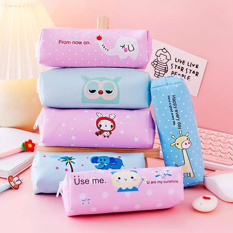 

TEMPAT PENSIL PERSEGI Kotak Kain Karakter Lucu Pouch Kosmetik Serbaguna