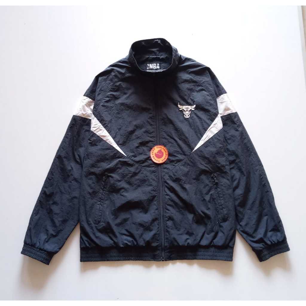 NBA Chicago Bulls Navy Track Jacket Chicago Bulls Windbreaker Vintage