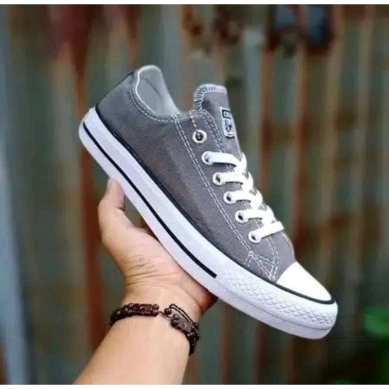 Sepatu Sneakers Converse Chuck Taylor 2 klasik Warna abu