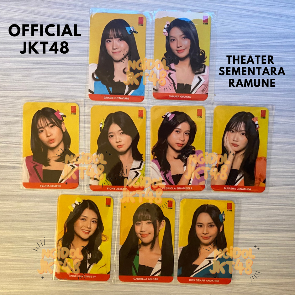 Photocard Cara Meminum Ramune Theater Sementara JKT48