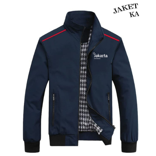Jaket Bomber Parasut BORDIR Jakarta Kota Kolaborasi / Jaket Jakarta Kolaborasi