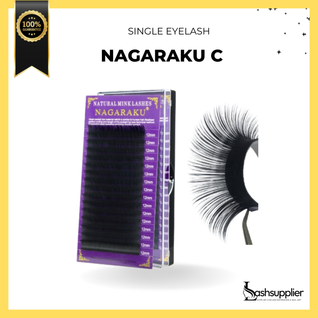 Nagaraku Eyelash Extension / Tanam Bulu Mata Palsu C Curl