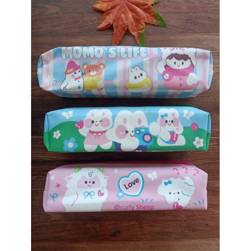 Tepak pensil Lontong Resleting momo life || Tempat Pensil || kotak pensil lucu, bagus, murah