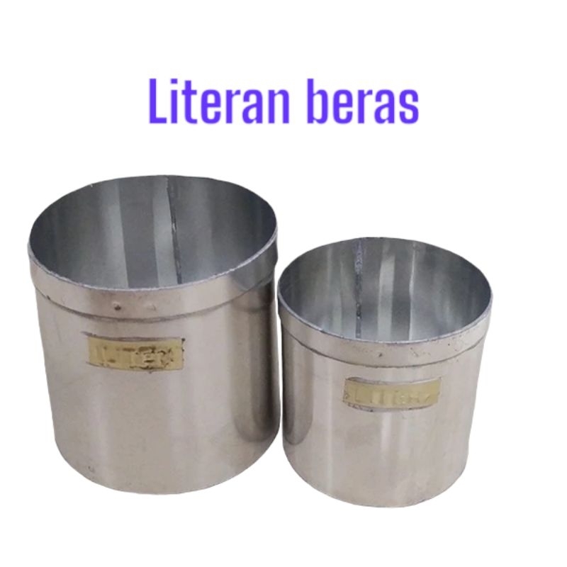 literan takaran beras tebal stainless