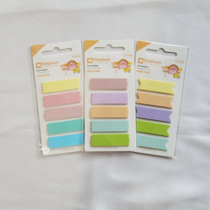 

Sticky Note Translucent Transparan Pembatas Buku Warna Pastel Color Minimalis