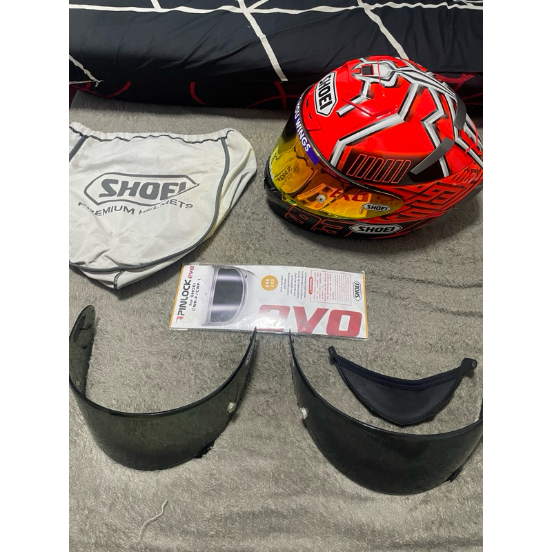 SHOEI x14 (original) marquez red ant