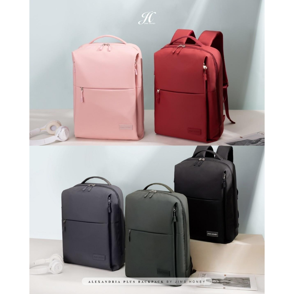 JIMS HONEY ALEXANDRIA BACKPACK Tas Ransel Unisex Pria Wanita Jimshoney Trendy Elegan